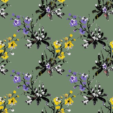 renkli çayır çiçekler