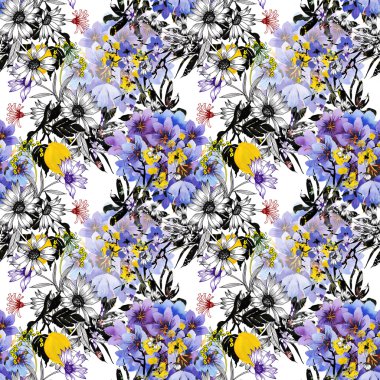 Renkli Bahçe çiçek arka plan