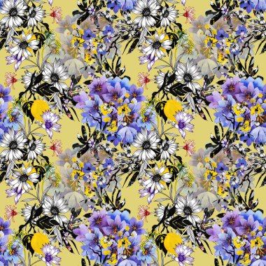 Renkli Bahçe çiçek arka plan