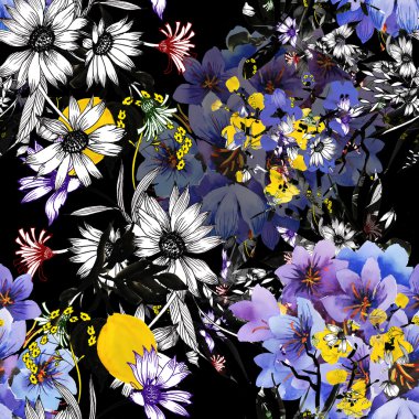 Renkli Bahçe çiçek arka plan