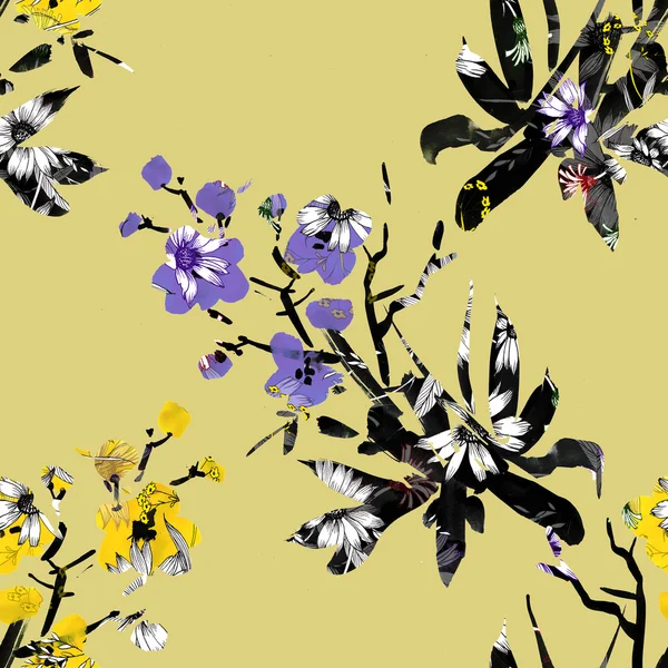 Färgglada äng blommor — Stockfoto