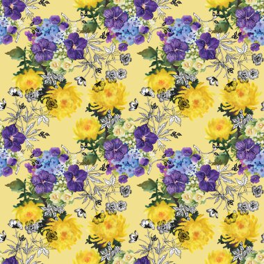 renkli çayır çiçekler