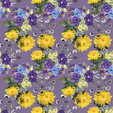 renkli çayır çiçekler