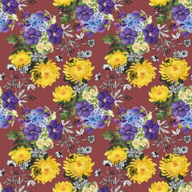 renkli çayır çiçekler