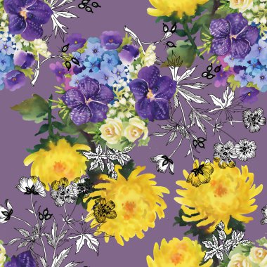 renkli çayır çiçekler