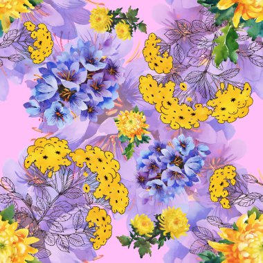 renkli çayır çiçekler