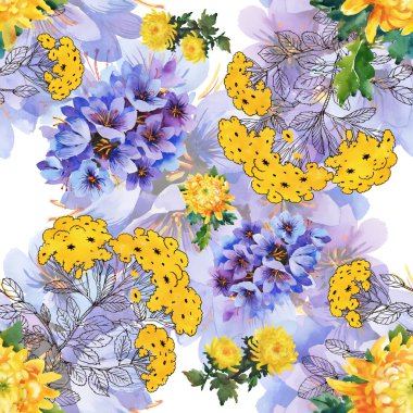 renkli çayır çiçekler