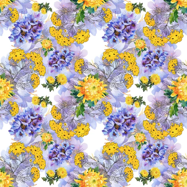 Flores coloridas prado — Fotografia de Stock