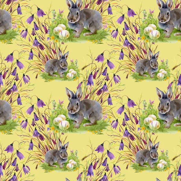 野兔与复活节彩蛋 — 图库照片