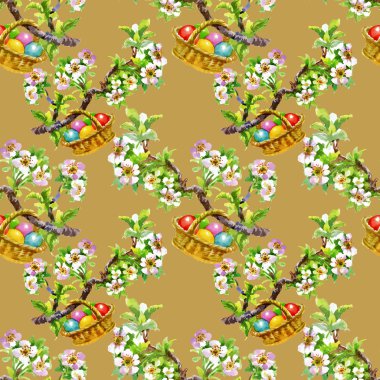 hasır sepet yumurta ile