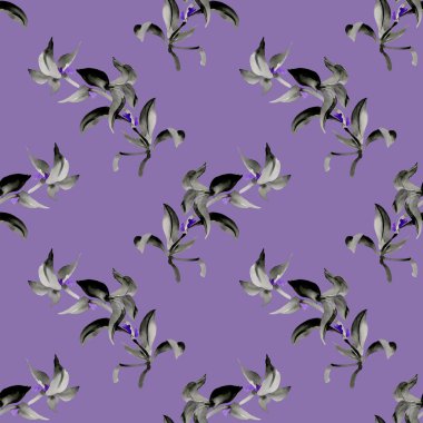 Suluboya çiçek deseni