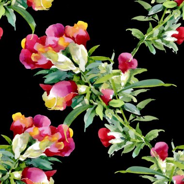 Renkli kır çiçekleri desen