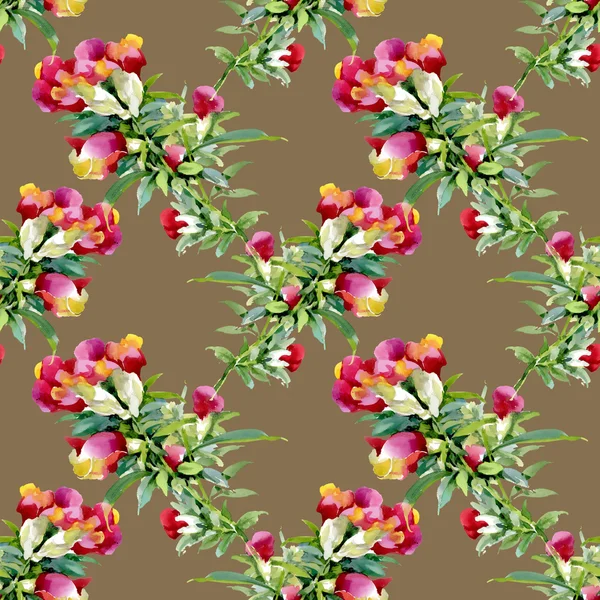 Colorful wildflowers pattern — Stock Photo, Image