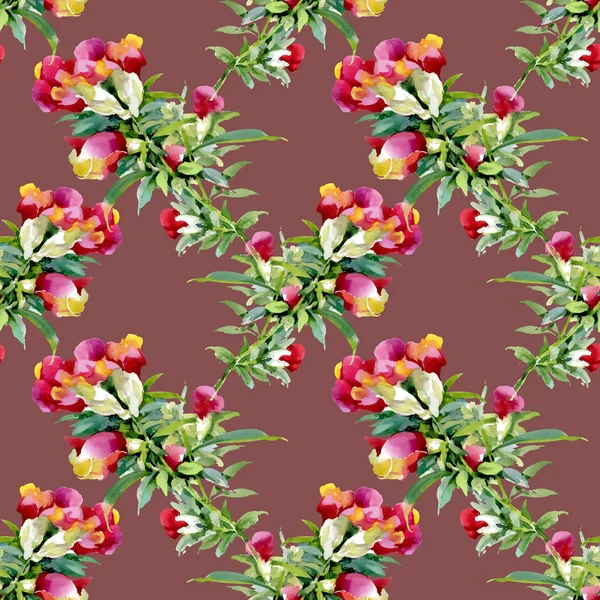 Colorful wildflowers pattern — Stock Photo, Image