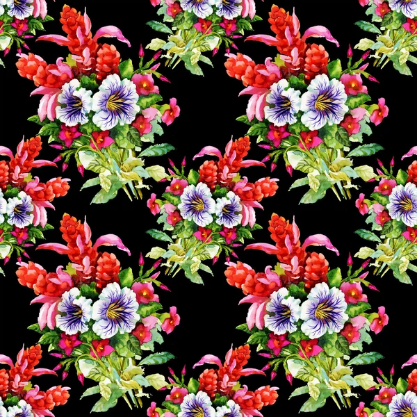 Garden floral pattern — Stock Photo, Image