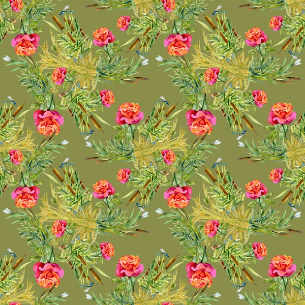 Summer Garden floral pattern — Stock Photo, Image