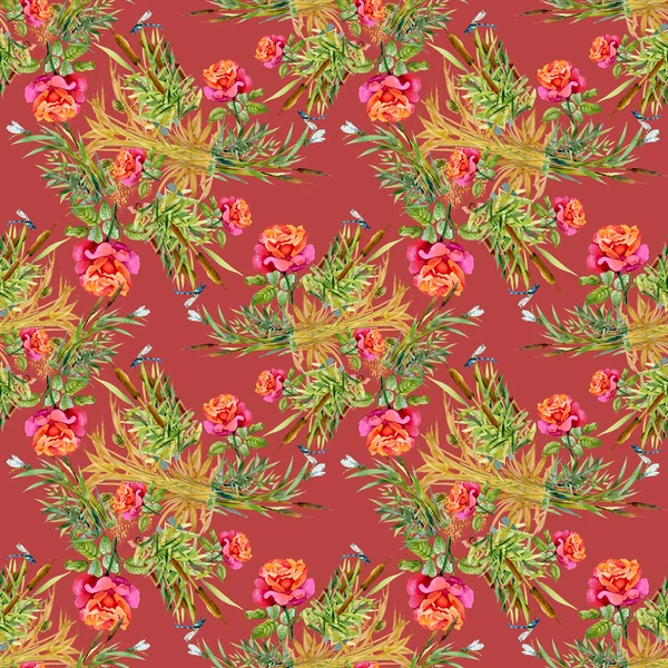 Summer Garden floral pattern — Stock Photo, Image