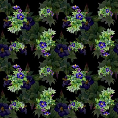 Bahçe çiçek desenli