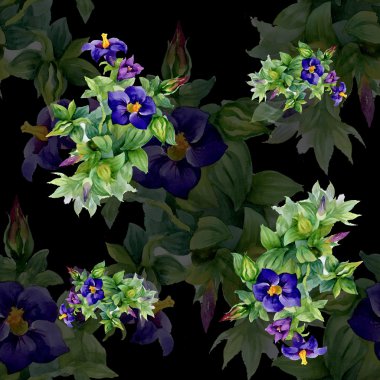 Bahçe çiçek desenli