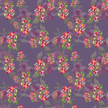 Bahçe çiçek desenli