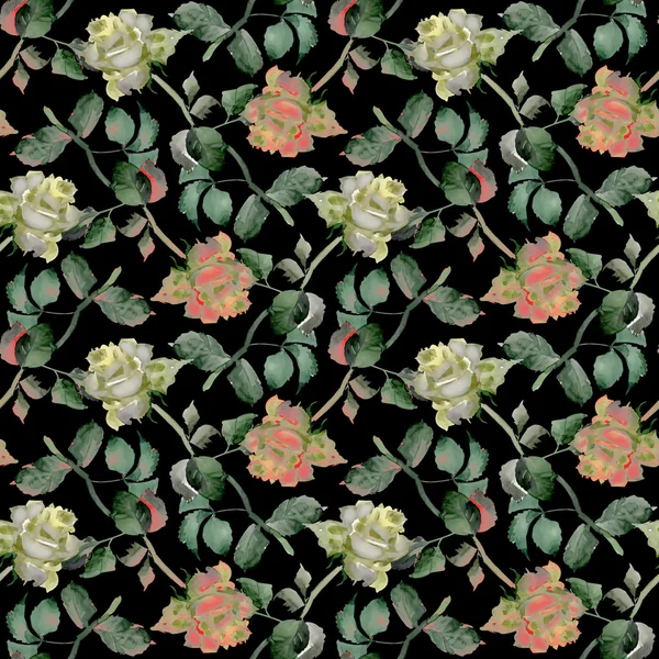 Tea Roses pattern — Stock Photo, Image