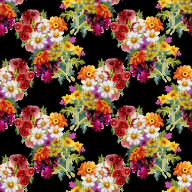 Yaz Bahçe çiçek deseni