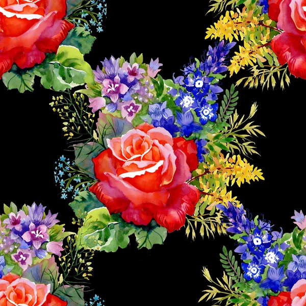 Red Roses pattern — Stock Photo, Image