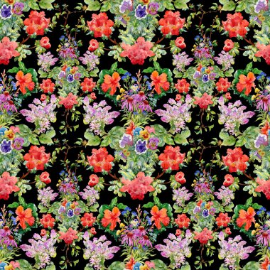 Yaz Bahçe çiçek deseni