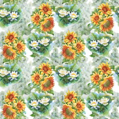 Yaz sarı ayçiçeği