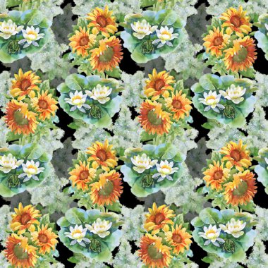 Yaz sarı ayçiçeği