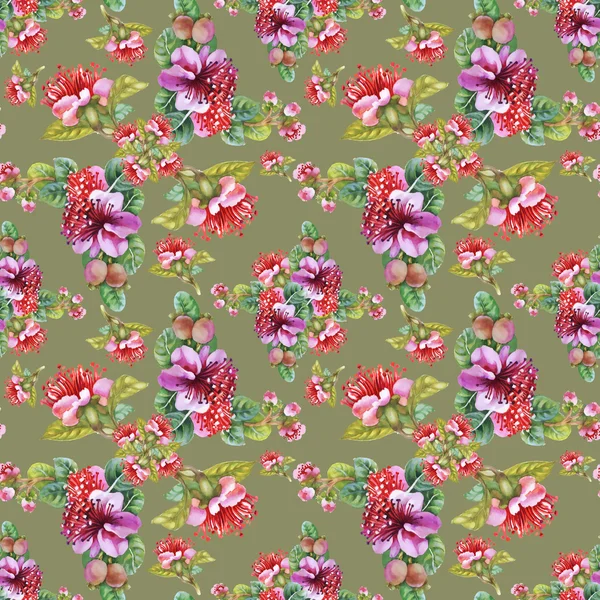 Sömlös blommönster — Stockfoto