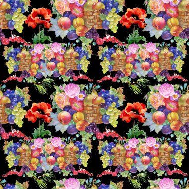 Yaz olgunlaşmış meyve sepeti