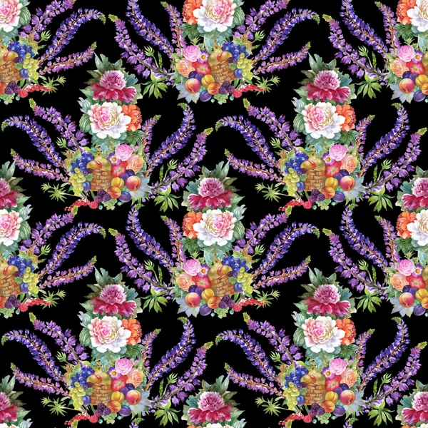 Verano patrón colorido Peonía —  Fotos de Stock