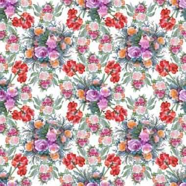 Yaz renkli Hippeastrum desen