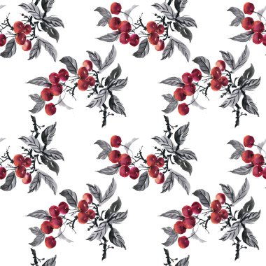 Suluboya Bahçe rowan desen