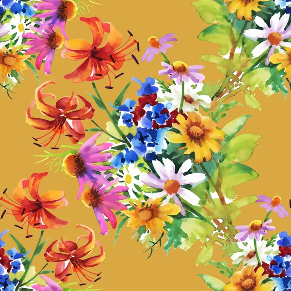 Garden floral pattern — Stock Photo, Image