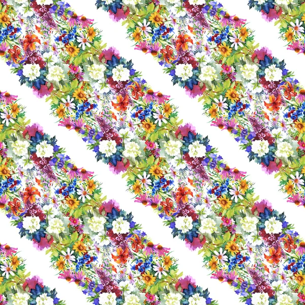 Garden floral pattern — Stock Photo, Image