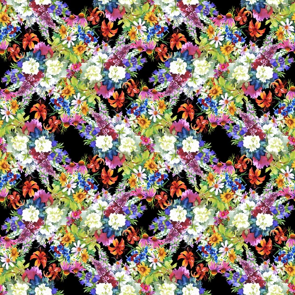 Garden floral pattern — Stock Photo, Image