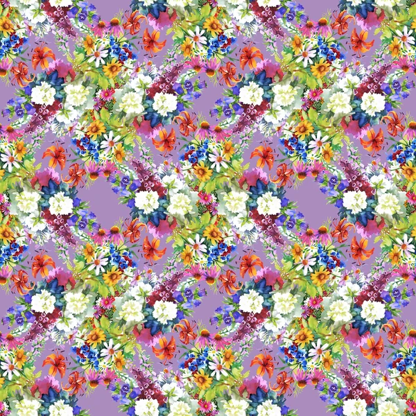 Garden floral pattern — Stock Photo, Image