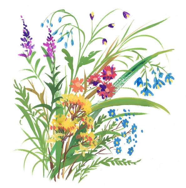 Ogród kwiatowy bukiet — Zdjęcie stockowe