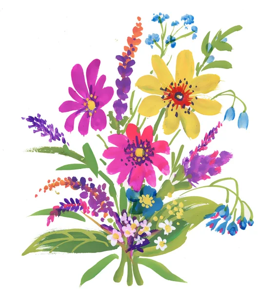Garden floral bouquet — Stock Photo, Image