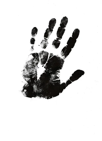 Impressão da mão humana — Fotografia de Stock
