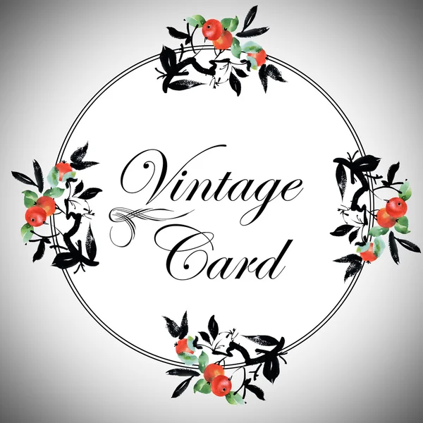 Floral vintage card — Stock Photo, Image