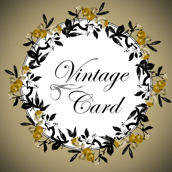 Carte vintage florale — Photo