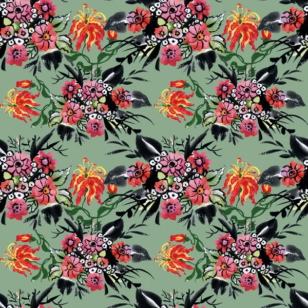 Motif floral sans couture — Photo