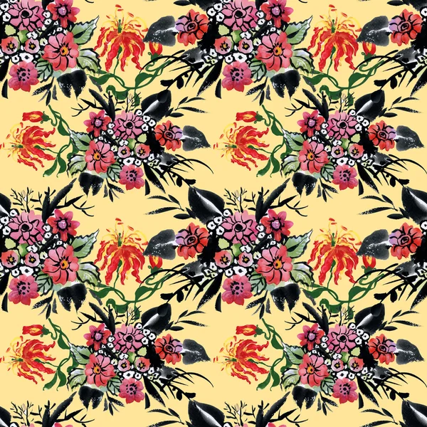 Motif floral sans couture — Photo