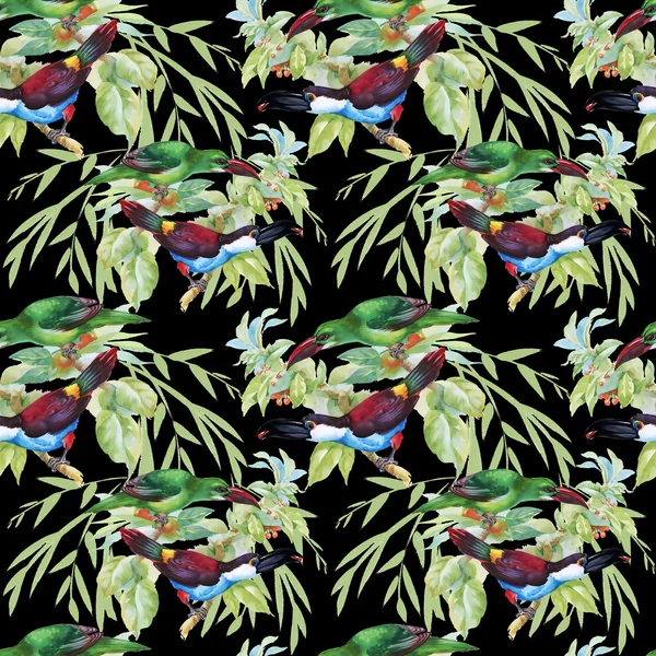 Tropical floral seamless pattern — Stock Photo, Image