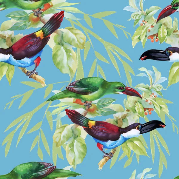 Motif floral tropical sans couture — Photo