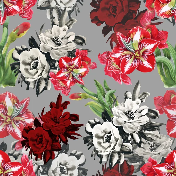 Florales nahtloses Muster — Stockfoto