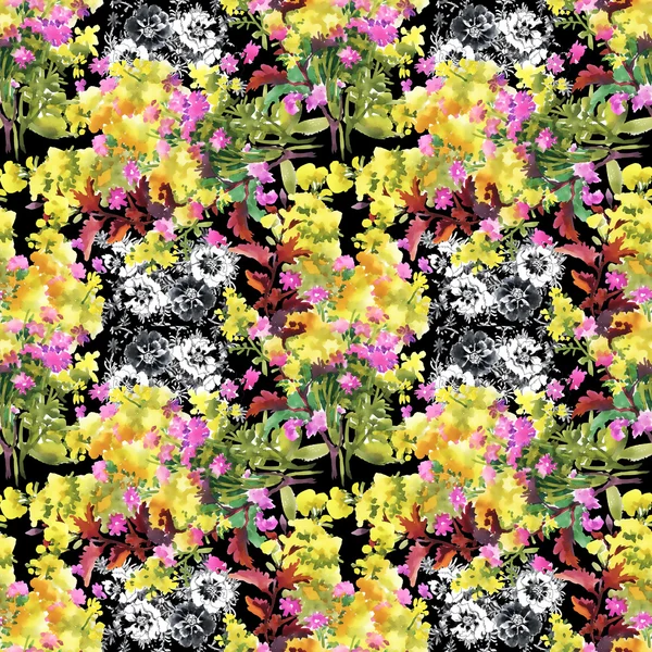 Fondo floral sin costuras — Foto de Stock